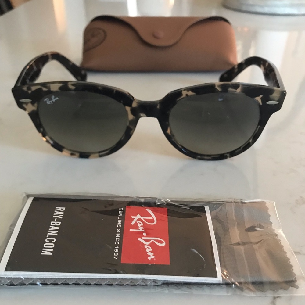 Ray-Ban Orion Women's Tortoiseshell Round Sunglasses - Gray Lenses